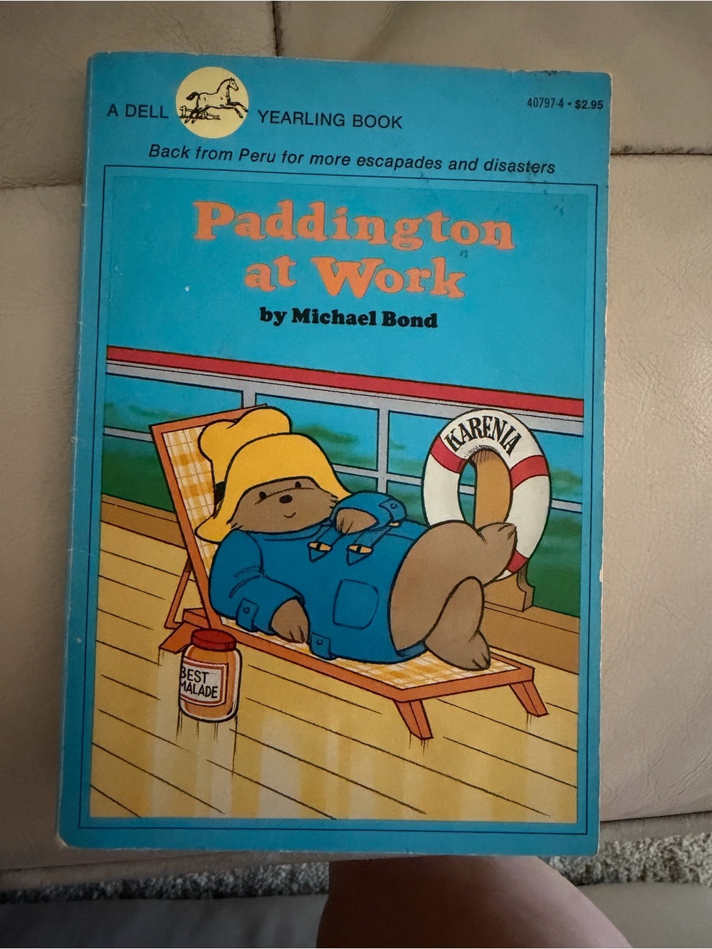 Paddington at Work by Michael Bond - Blue Cover Kids Book